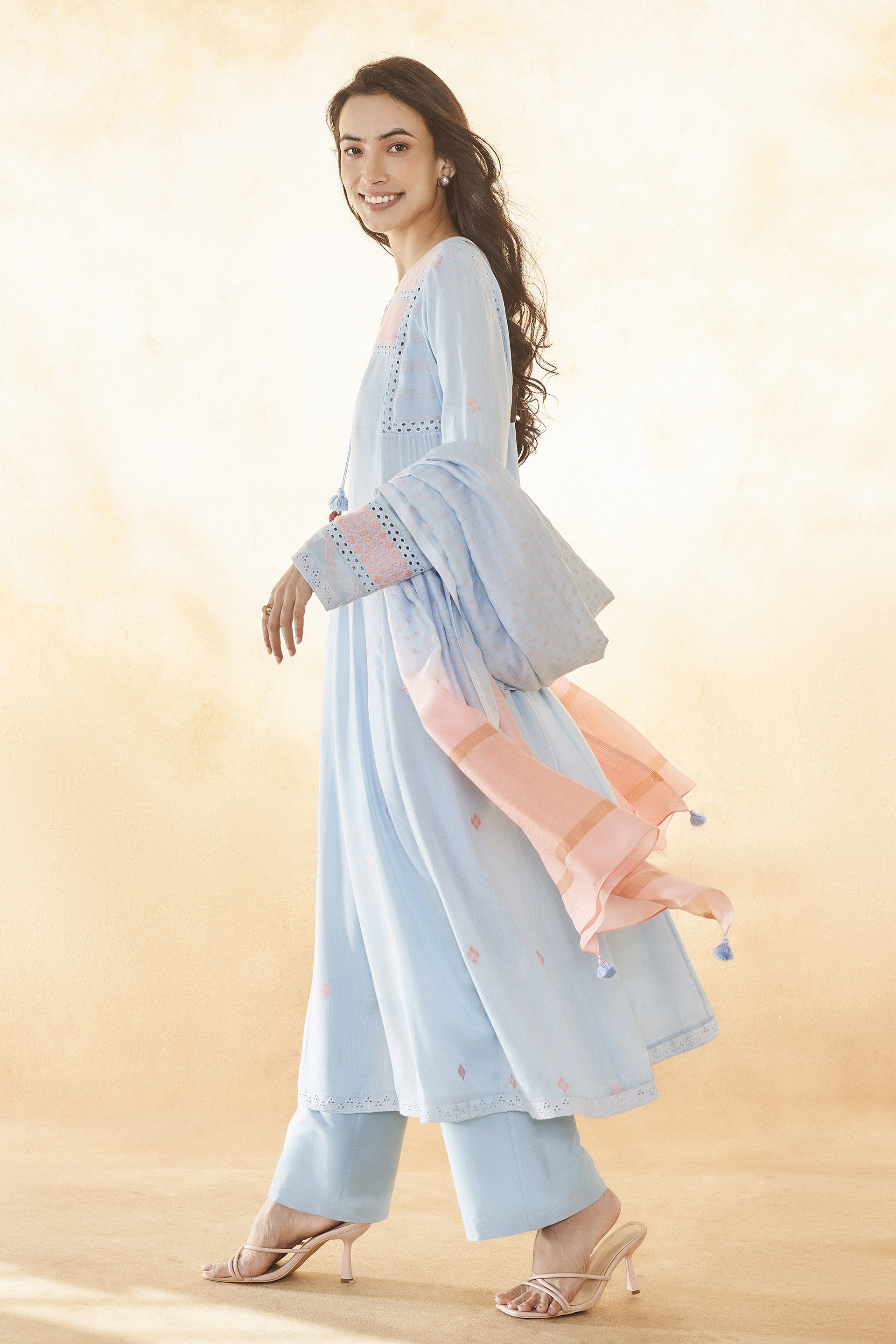 Salmi Suit Set - Powder Blue